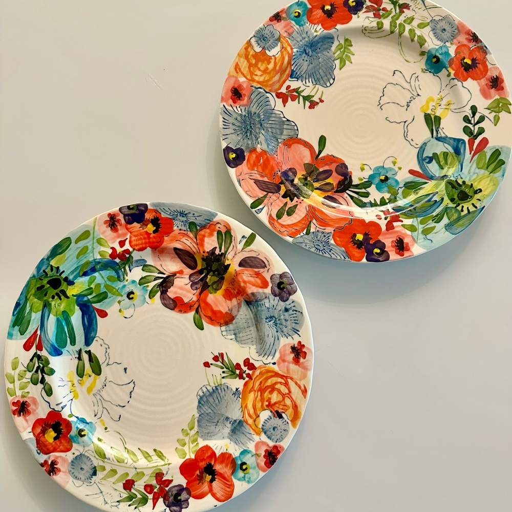 Anthropologie Estudio Flores Sissinghurst Castle Dinner Plates - Picture 2 of 3